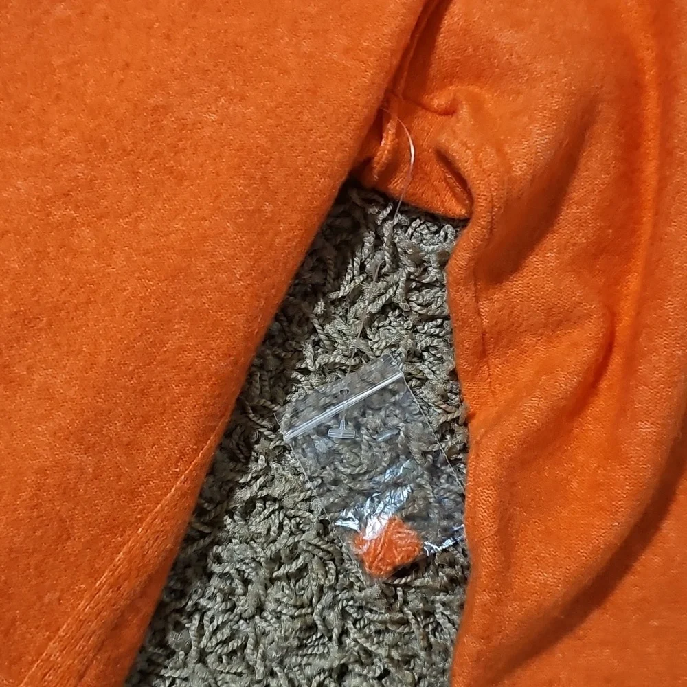 New Free People Phoebe Sweater Wool Blend Shell Coral Small Knit Pullover - Picture 7 of 10